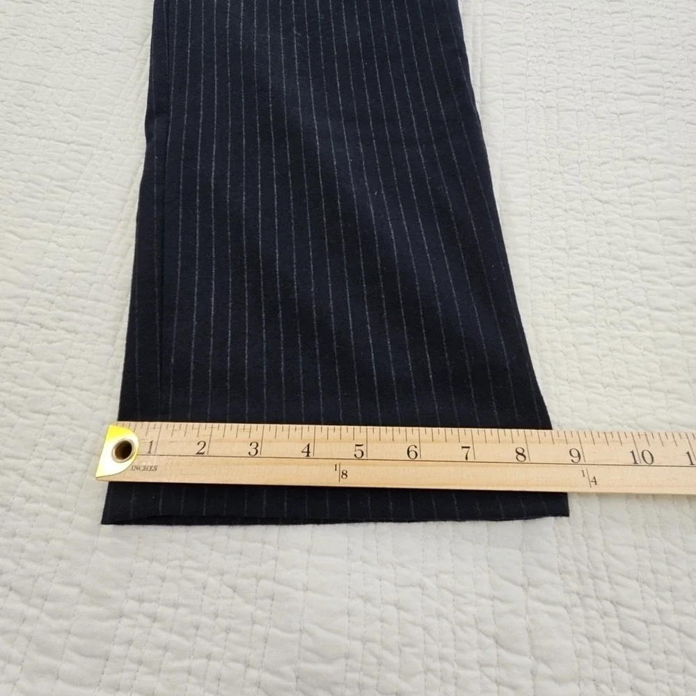 Banana Republic Dress‎ Pants Men's 36x32 Navy Blue Chalk Stripe Slim Fit Luxe